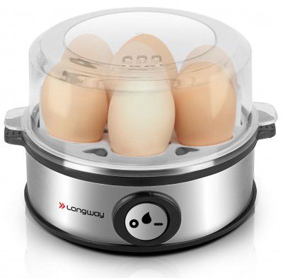 Longway Champ 360 Watt Stainless Steel Egg Boiler (Silver, 7 Eggs)