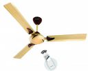 Longway Creta P1 1200 mm/48 inch Remote Controlled 3 Blade Anti-Dust Decorative 5-Star Rated Ceiling Fan...