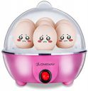LONGWAY Eggo Egg Boiler Electric Automatic Off 7 Egg Poacher for Steaming, Cooking Also Boiling and Frying, Multi Colour...