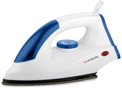 Longway Grace Light Weight Non-Stick Teflon Coated Dry Iron (1100 Watt, Blue)