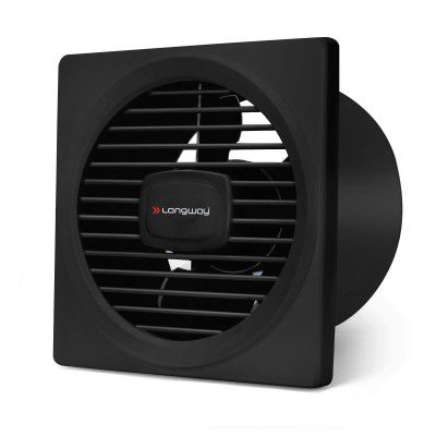 LONGWAY Gusto 6 Inch 150 mm Energy Efficient Exhaust Fan | 2 Years Warranty (Black)