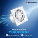 LONGWAY Gusto 6 Inch 150 MM Ventilation Exhaust Fan | High Speed Powerful Motor...