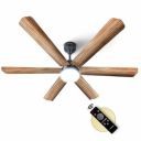 Longway Luminair Max 1200 mm BLDC Ceiling Fan | 5 Years Warranty (Smoked Cedar)...