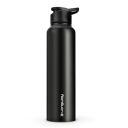 Longway Rush 1 Ltr Stainless Steel Water Bottle (1000 ml, Black)...