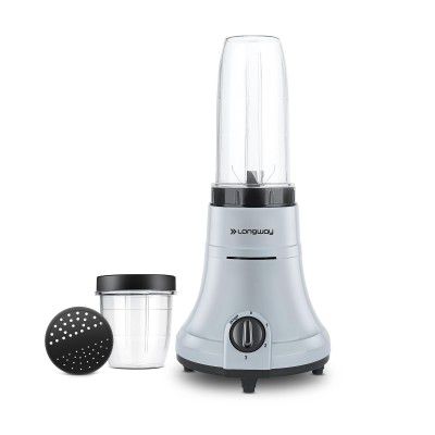 Longway Sage Mixer, Grinder & Blender | Powerful 400W 22000 RPM motor | 2 unbreakable jars (Black & Gray)