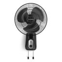LONGWAY Speedy 12 1 Star 300 mm Energy Saving 3 Blade Wall Fan (Black, Pack of 1)...