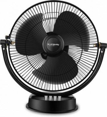 LONGWAY Speedy P1 300 mm/12 inch Ultra High Speed 3 Blade Anti-Dust Decorative Star Rated Table Fan