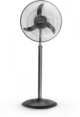 Longway Speedy P1 400 mm 3 Blade Pedestal Fan (Ultra High Speed | Black | Pack of 1)
