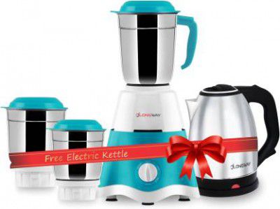 Longway Super Dlx 700 Mixer Grinder with Electric Kettle