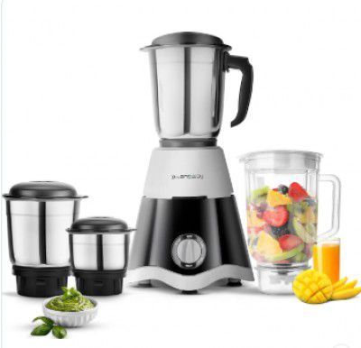Zepto : Longway Super Dlx 750 Watt Juicer Mixer Grinder with 4 Jars for Grinding, Mixing(Black & Gray)