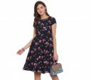 LookMark Crepe A-Line Knee-Length Womens Dress...