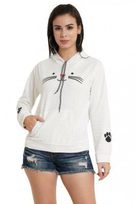 LookMark Women's Cotton Blend Lycra Long Sleeves Sweatshirt Hoody