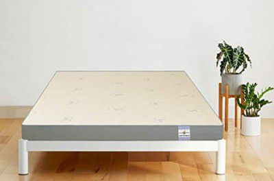 Loom & Needles Siesta 3 Layered 100% Natural Latex, Body Adaptable Memory & HR Foam (Certified) Queen Bed Mattress (78x60x6)