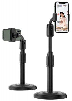 LOOPAN Desktop Phone Holder Stand for Phone Compatible with All Smartphone Desktop Mobile Phone Holder for Desk, Bed, Table, Office, Video Recording, Home & Online Classes