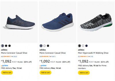 Loot | Adidas Shoes at Minimum 80% OFF