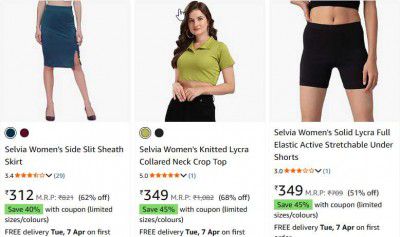 Loot : Apply 45% off Coupon On Women's Clothing.