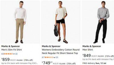 Loot Deal: Min. 80% Off On Marks & Spencer For Men