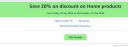 LOOT: EXTRA 20% DISCOUNT ON HOME PRODUCT...