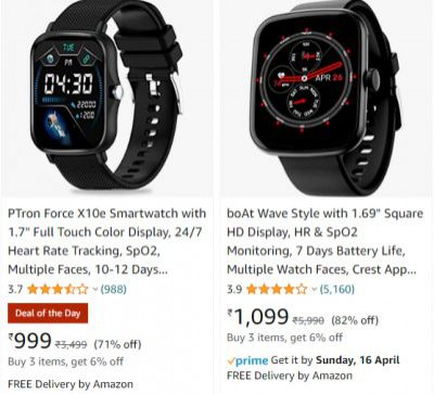 [Account Specific] Loot : Get Flat 1000 Cashback on All Smartwatch