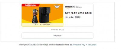 Loot | GET FLAT ₹250 BACK on Min order: ₹1000 of kitchen appliances