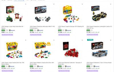 LOOT | Lego Building Blocks Toys at Minimum 50% OFF