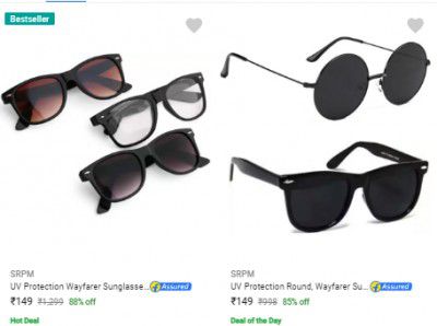 LOOT : Pack of 3 Sunglasses at ₹149