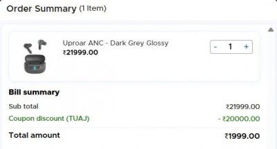 Loot : Skullcandy Uproar ANC Wireless Earbuds
