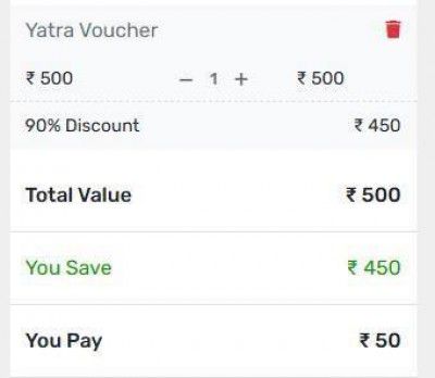 Big Loot : Yatra x Gyftr | Get 90% Off On Yatra Gift Card.