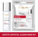 L'Oréal Paris Aditi's Crystal Clear Skin Kit | Revitalift Crystal (Micro-Essence Serum, 22ml + Sheet Mask, 25gm) (Combo Offer) (47g)...