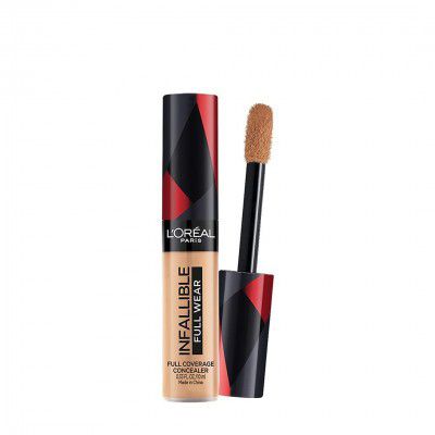 LOréal Paris Full Coverage Concealer, Waterproof Formula, For Undereye Circles and Blemishes, For Highlighting and Contouring, Infallible, Shade: 312, 10g