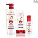 LOréal Paris Shampoo 640ml + Conditioner 175ml + Serum 40ml, For Damaged and Weak Hair, With Pro-Keratin + Ceramide, Total Repair 5, Bundle pack...