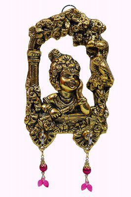 Lord Krishna laddu Gopal Bansuri Key Holder for Wall/Home Decor/Office Decor