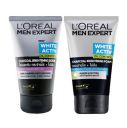 L'Oreal Paris Men Expert White Activ Oil Control Charcoal Foam & Charcoal Black Face Scrub, 200 ml (Pack of 2)...