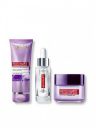 LOreal Paris Revitalift Hyaluronic Acid Face Cleanser, Serum & Plumping Face Cream...