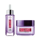 LOreal Paris Skincare Routine, Hydrated, Plump Skin Combo, With Hyaluronic Acid, Revitalift Hyaluronic Acid Serum, 15ml + Hyaluronic Acid Plumping Day Cream, 15ml...