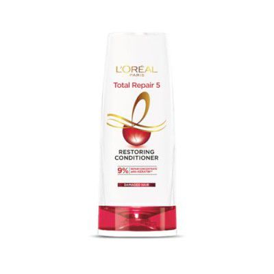 L'Oreal Paris Total Repair 5 Restoring Conditioner With 9% Repair Concentrate Keratin XS For Damaged Hair- 386 ml