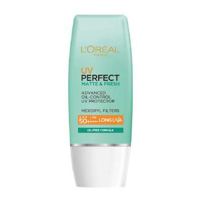 LOreal Paris Uv Perfect Matte & Fresh Long Uva Spf 50+/Pa++++, 30ml
