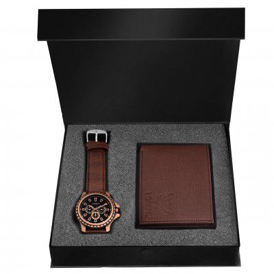 LORENZ Leather Men Wallet (Brown)
