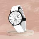 LORENZ  Ultra Slim Dial & Water Proof Silicon Adjustable Magnetic Lock Strap Watch Analog Watch - For Men MK-4083R...