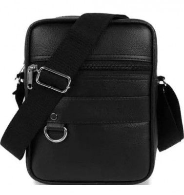 LOTA Cross Black Body Messenger Sling Bag For Travel Office Business one Side Shoulder Bag for Men Women Men Women