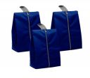 LOTA Shoe Storage Organizer Bags Set, Water-Resistant Nylon Fabric with Sturdy Zipper for Traveling (Navy Blue- 3 Piece)...