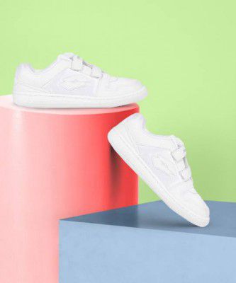 LOTTO  Velcro Running Shoes For Boys  (White)