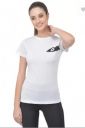 LOTTO  Women Printed Round Neck Pure Cotton White T-Shirt...