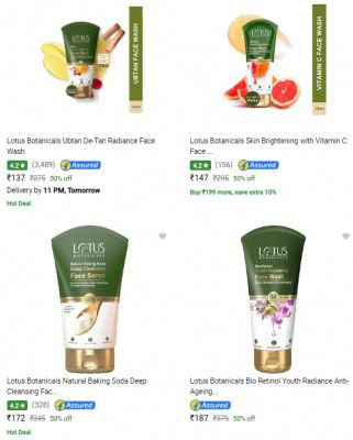 Flipkart : Upto 71% Off | Lotus Botanicals Beauty Product