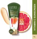 Lotus Botanicals Sunscreen - SPF 50 PA+++ Vitamin C Matte Fluid Sunscreen | Sun Protect & Skin Brightening | SPF 50  (75 g)...