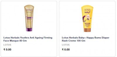 Lotus Herbals Facewash for Free