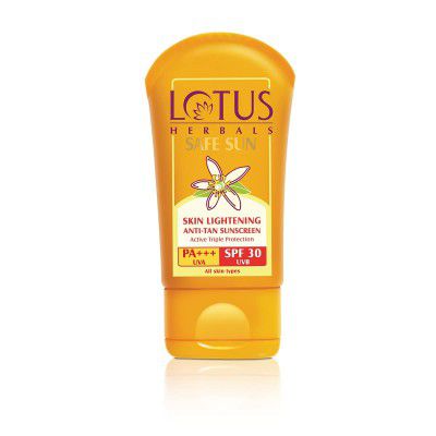 Lotus Herbals Sunscreen SPF 30 PA+++ - 50 grams Cream,Orange