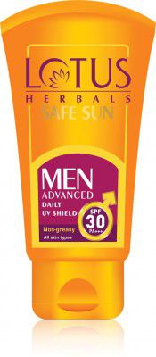 LOTUS HERBALS Sunscreen - SPF 30 PA+++ Safe Sun Advanced Daily UV Shield - 100 g