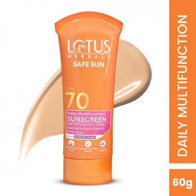 Lotus Herbals Sunscreen SPF 70 PA++ | Tinted | Instant Glow | 60g