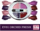 LOTUS MAKE - UP Ecostay Velvet Eye Shadow Palette Eye Color Powder Makeup 5.6 g (Orchid Freshness)...